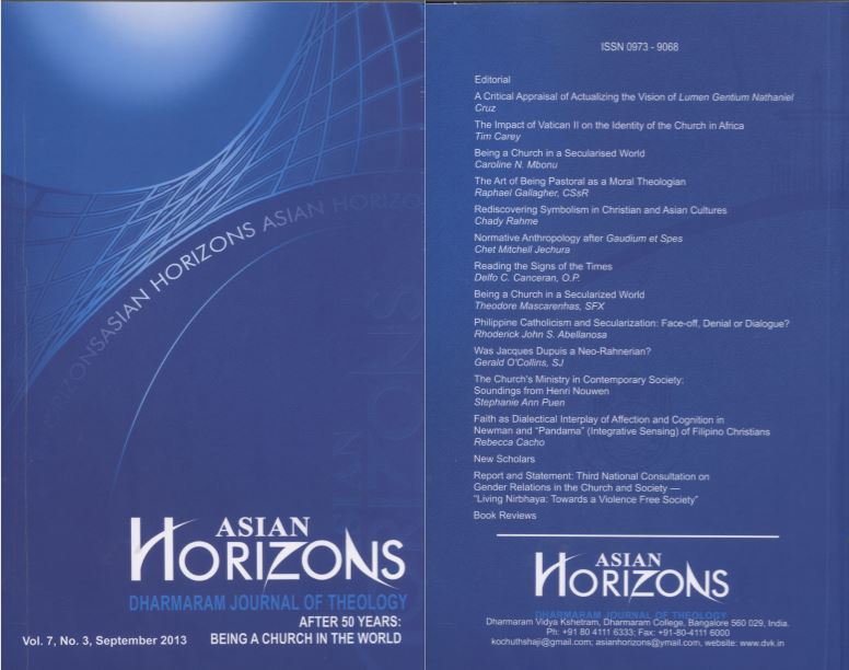 					View Vol. 7 No. 03 (2013): ASIAN HORIZONS
				