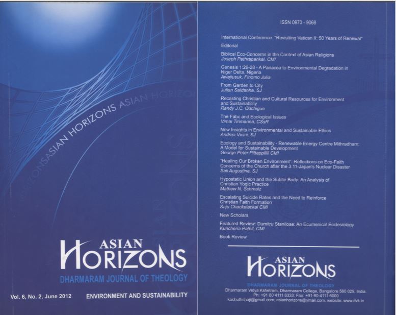 					View Vol. 6 No. 02 (2012): ASIAN HORIZONS
				