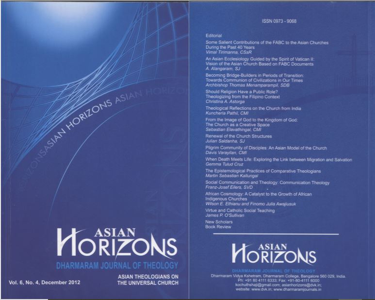 					View Vol. 6 No. 04 (2012): ASIAN HORIZONS
				