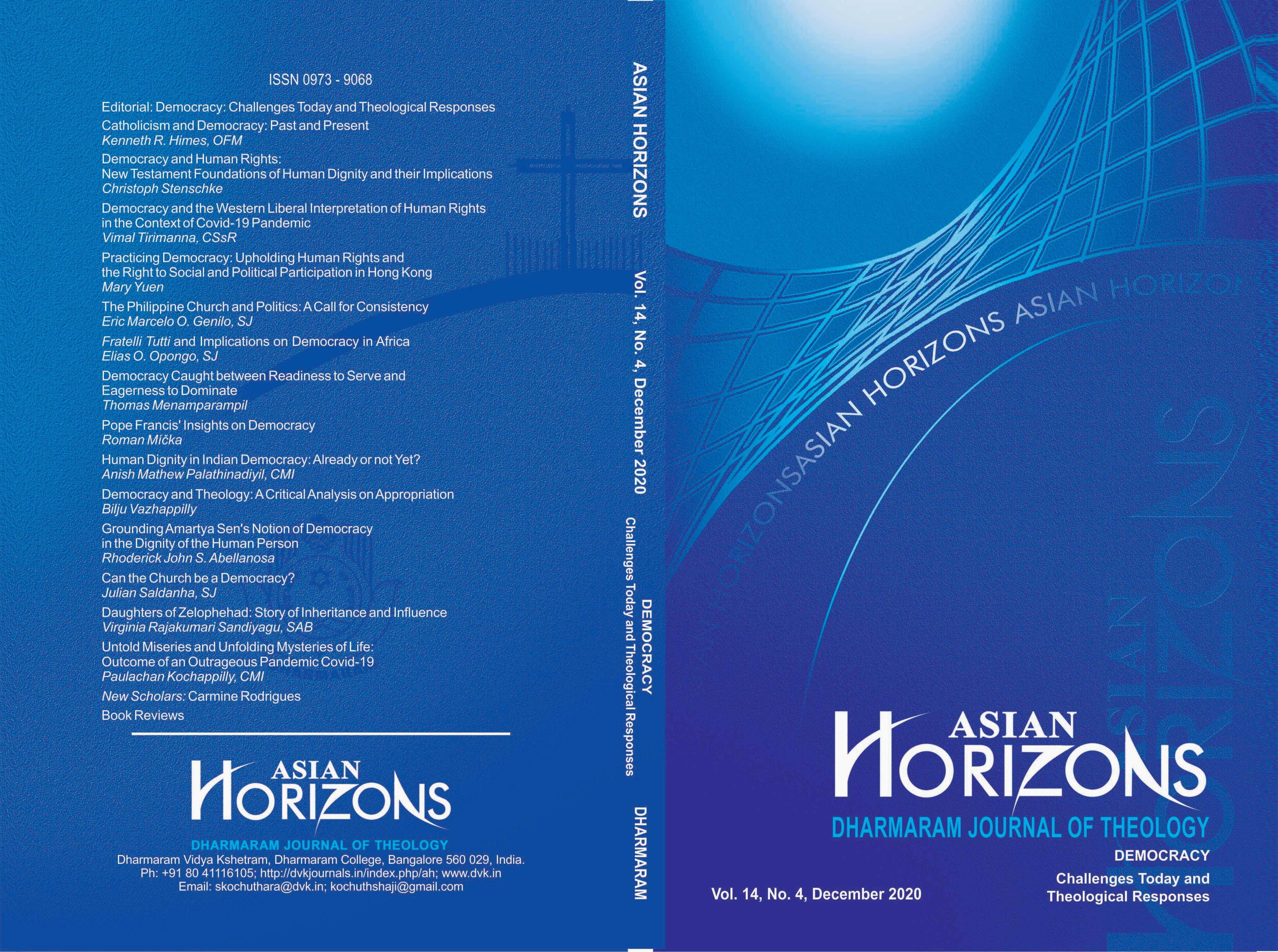 					View Vol. 14 No. 4 (2020): ASIAN HORIZONS
				